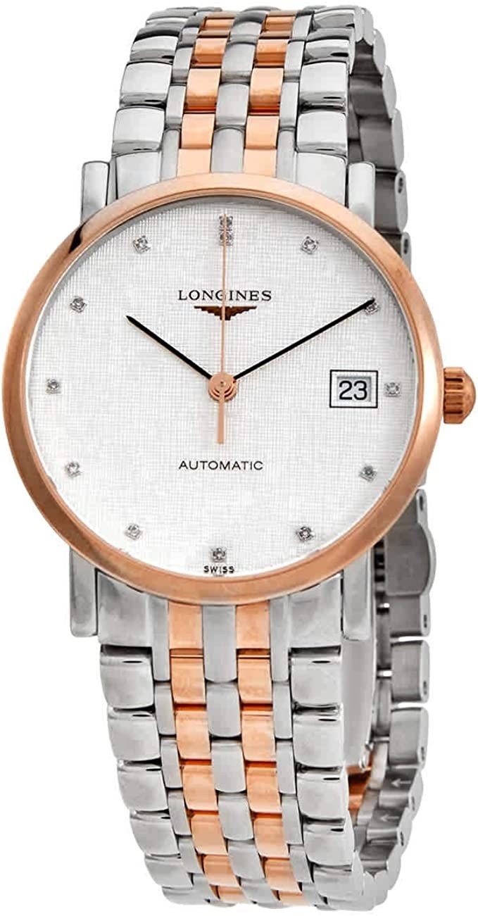 Longines Elegant Diamond Silver Dial Ladies Watch L4.809.5.77.7