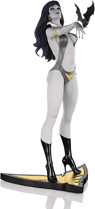 Dynamite Vampirella 50th Anniversary (Black and White Variation) Statue by Jose Gonzalez, 12"